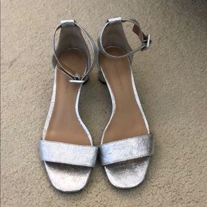 Banana Republic Leather Metallic Heels